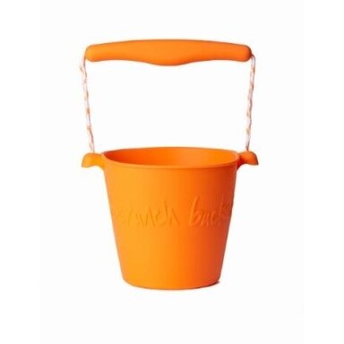 Silikoninis žaidimų kibirėlis Scrunch, oranžinė Silikoninis žaidimų kibirėlis Scrunch, oranžinė