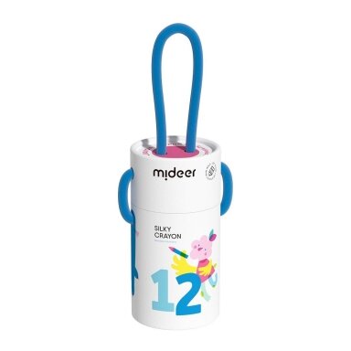 Šilkinės kreidelės mideer 12 spalvų Šilkinės kreidelės mideer 12 spalvų