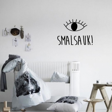 Sienos lipdukas "Smalsauk"