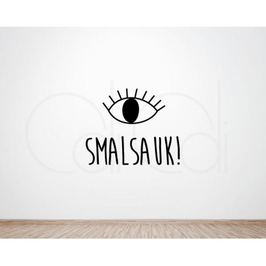 Sienos lipdukas "Smalsauk" Sienos lipdukas "Smalsauk"