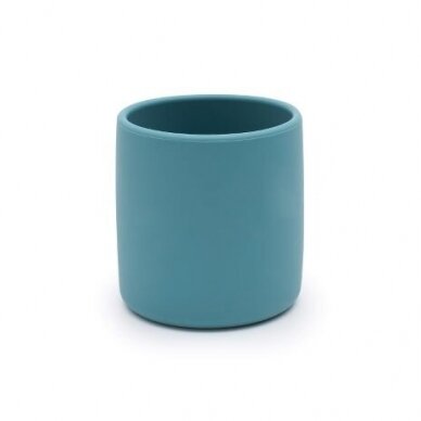 Silikoninis puodelis, blyškiai mėlyna