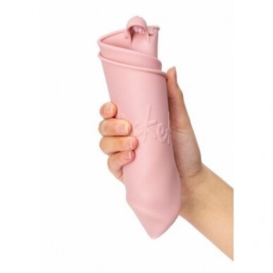 Silikoninis žaidimų kibirėlis Scrunch, pelenų rožinė 1 Silikoninis žaidimų kibirėlis Scrunch, pelenų rožinė 1
