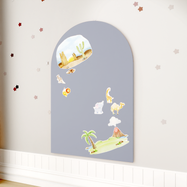 Priklijuojama magnetinė lenta „Arka“, pilka, 95 × 76 cm Priklijuojama magnetinė lenta „Arka“, pilka, 95 × 76 cm