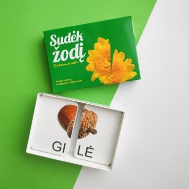 Skaitymo kortelės „Sudėk žodį. Dviskiemeniai žodžiai“ 3 Skaitymo kortelės „Sudėk žodį. Dviskiemeniai žodžiai“ 3