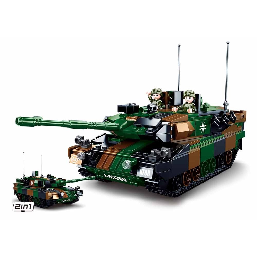 Sluban konstruktorius, LEOPARD 2A5 pagrindinis tankas 2in1, 766 det. 1