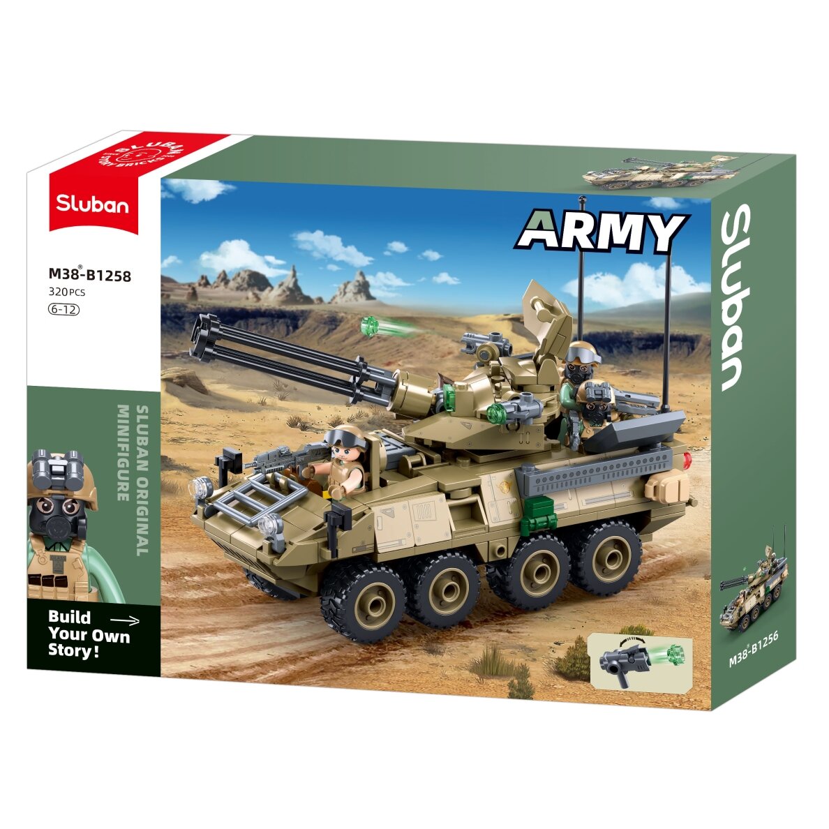 Sluban konstruktorius, Karinis šarvuotis Stryker ADS, 320 det. Sluban konstruktorius, Karinis šarvuotis Stryker ADS, 320 det.