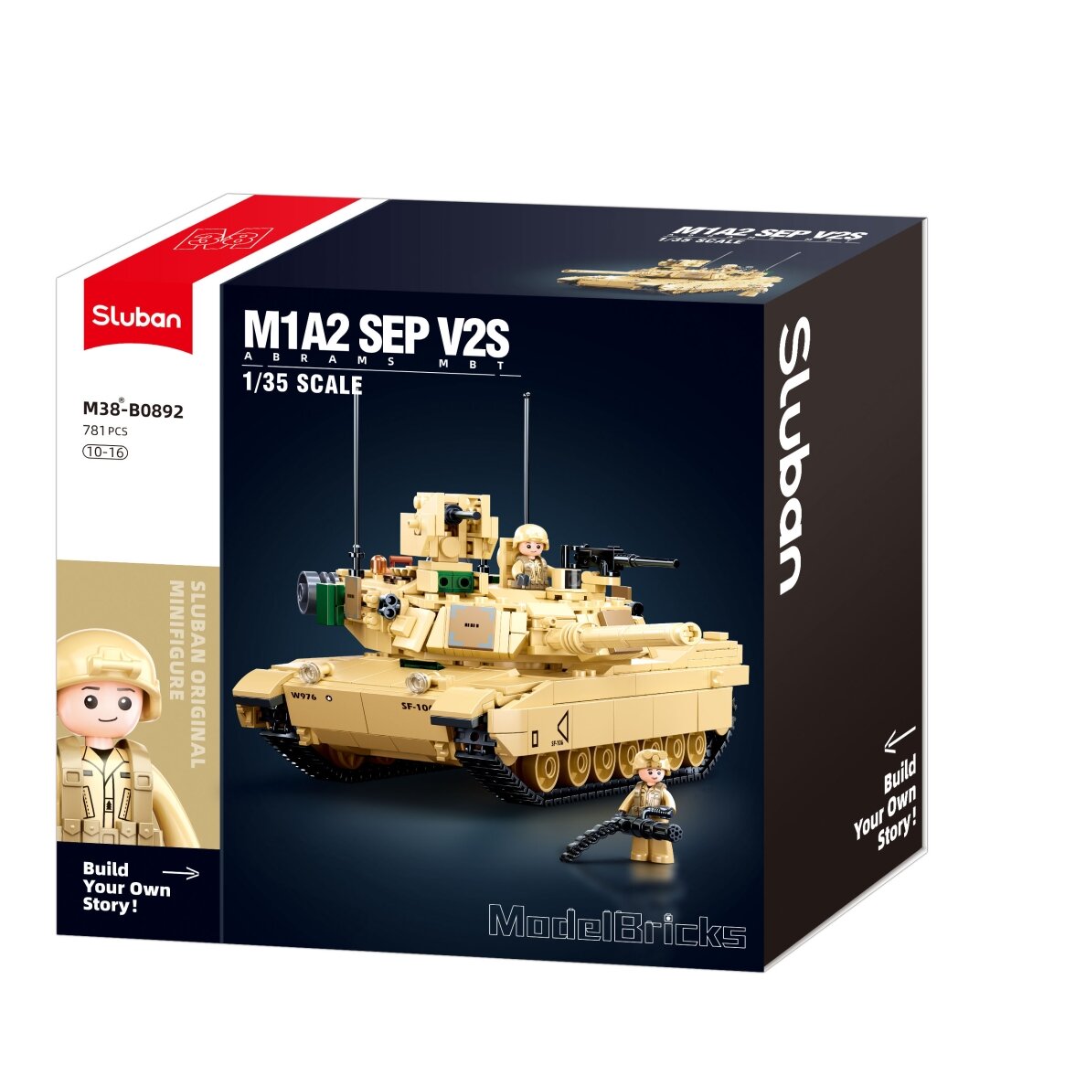 Sluban konstruktorius, M1A2 SEP v2 Abrams kovinis tankas 781 det.