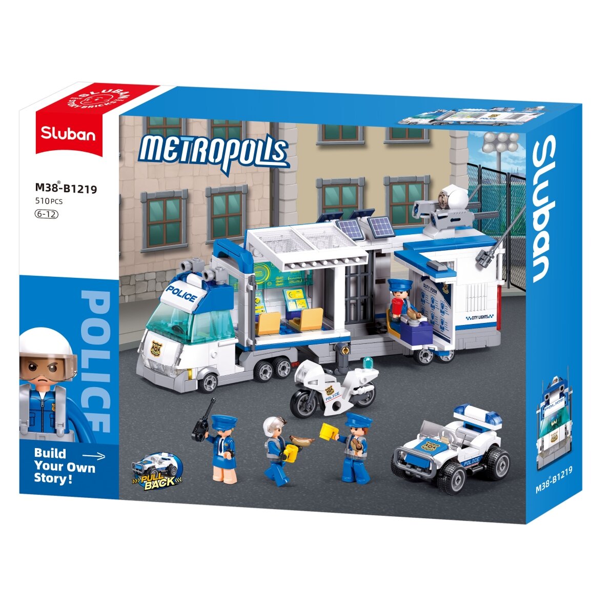 Sluban konstruktorius, specialus vadavimo policijos automoblis, 510 det.