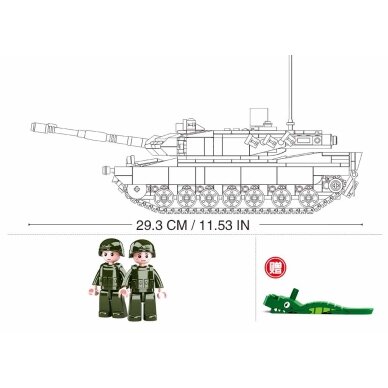 Sluban konstruktorius, LEOPARD 2A5 pagrindinis tankas 2in1, 766 det. 2 Sluban konstruktorius, LEOPARD 2A5 pagrindinis tankas 2in1, 766 det. 2