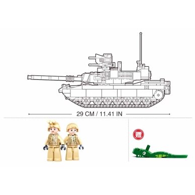 Sluban konstruktorius, M1A2 SEP v2 Abrams kovinis tankas 781 det. 2