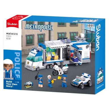 Sluban konstruktorius, specialus vadavimo policijos automoblis, 510 det.