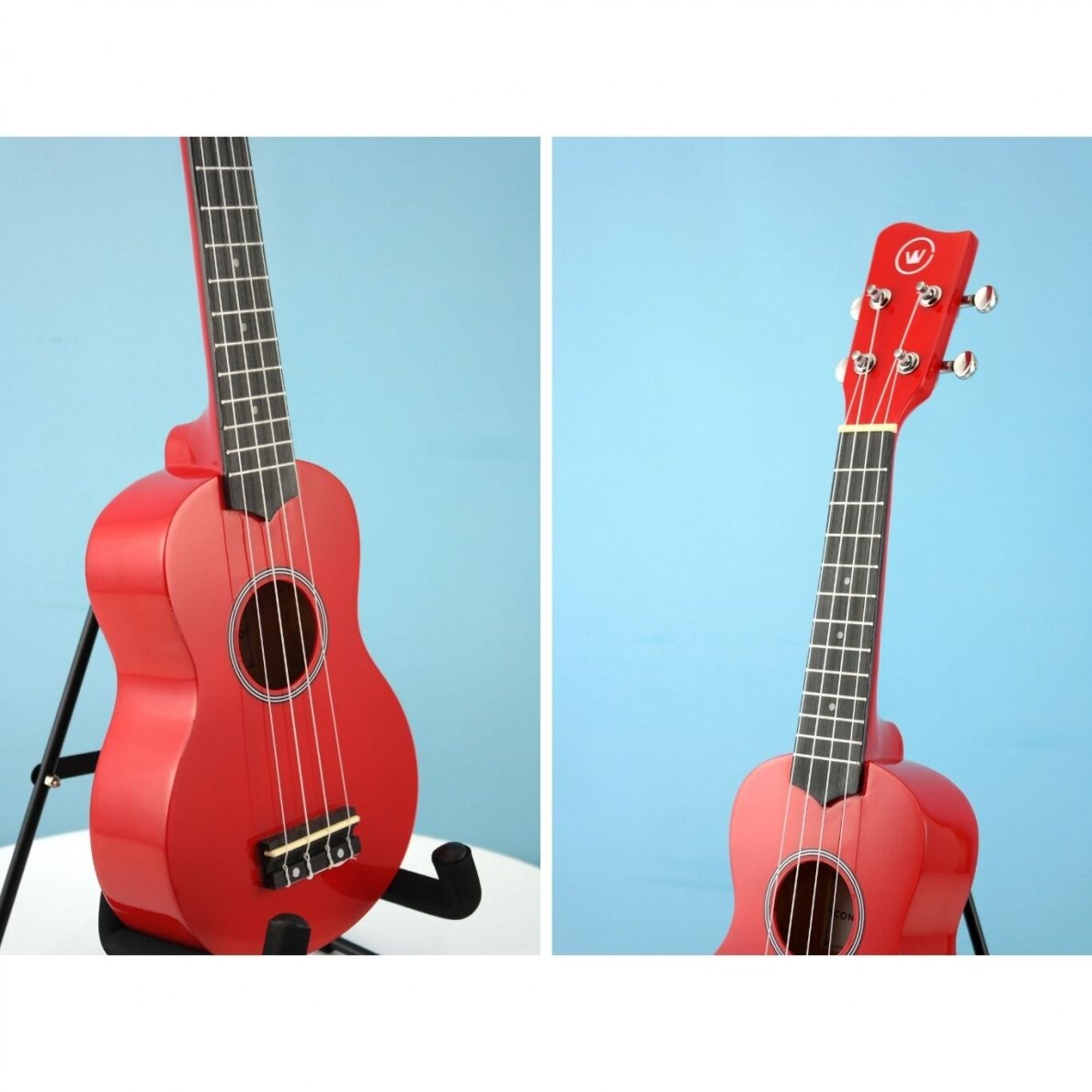 Soprano ukulelė Condorwood, raudona 4