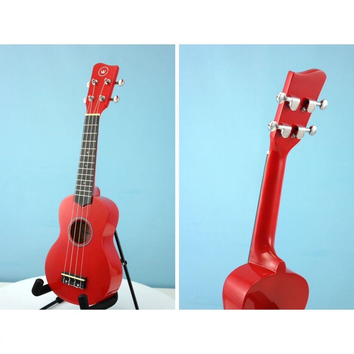 Soprano ukulelė Condorwood, raudona 3