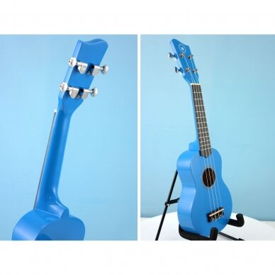 Soprano ukulelė Condorwood, mėlyna