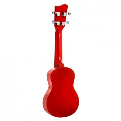 Soprano ukulelė Condorwood, raudona 2 Soprano ukulelė Condorwood, raudona 2