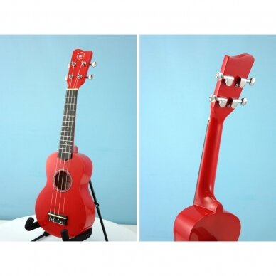 Soprano ukulelė Condorwood, raudona 3