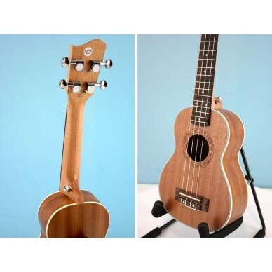 Soprano ukulelė Condorwood (sapele medienos) 3