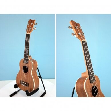 Soprano ukulelė Condorwood (sapele medienos) 2 Soprano ukulelė Condorwood (sapele medienos) 2