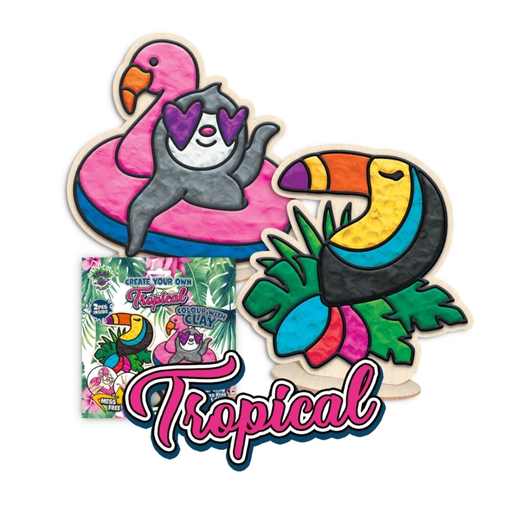 Splat Planet kūrybinis modelino rinkinys su mediniais Tropikų gyvūnais 4 Splat Planet kūrybinis modelino rinkinys su mediniais Tropikų gyvūnais 4