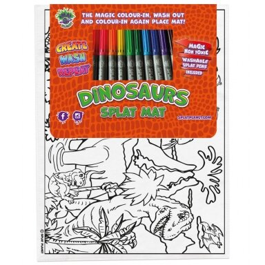 Spalvinimo kilimėlis DINOZAURAI Spalvinimo kilimėlis DINOZAURAI