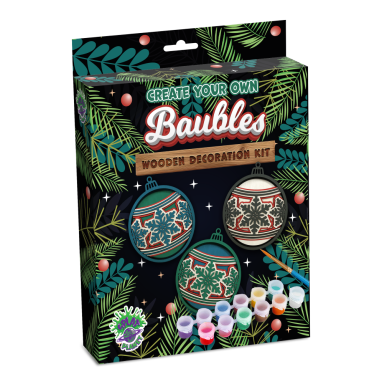 Splat Planet 3D medinis paveikslas, Kalėdiniai žaisliukai Splat Planet 3D medinis paveikslas, Kalėdiniai žaisliukai