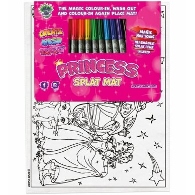 Spalvinimo kilimėlis PRINCESĖS 1 Spalvinimo kilimėlis PRINCESĖS 1