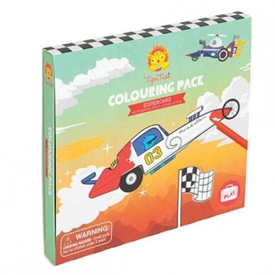 Spalvinimo rinkinys su flomasteriais "Superautomobiliai" Spalvinimo rinkinys su flomasteriais "Superautomobiliai"