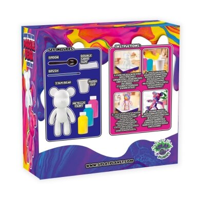 Splat Planet kūrybinis rinkinys Marble Bear, neonas 1 Splat Planet kūrybinis rinkinys Marble Bear, neonas 1