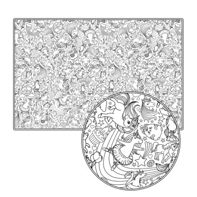 Splat Planet spalvinimo staltiesė, Vienaragis 2