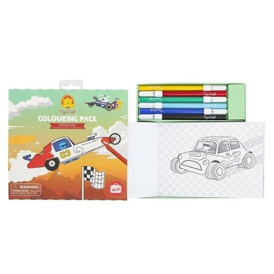 Spalvinimo rinkinys su flomasteriais "Superautomobiliai" 4 Spalvinimo rinkinys su flomasteriais "Superautomobiliai" 4