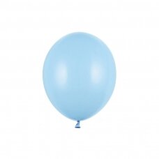 Stiprūs balionai melsvi "Baby Boy" 30 cm, 50vnt