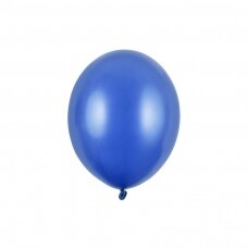 Stiprūs balionai Mėlyni, blizgūs 30 cm, 50vnt