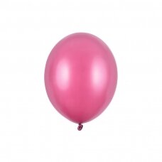 Stiprūs balionai Ryškiai rožinė, blizgūs 30 cm, 50vnt