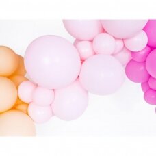Stiprūs balionai Šviesiai rausvi 30 cm, 50vnt