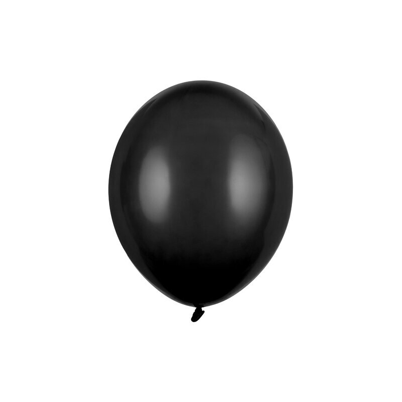 Stiprūs balionai Juodi 30 cm, 50vnt Stiprūs balionai Juodi 30 cm, 50vnt