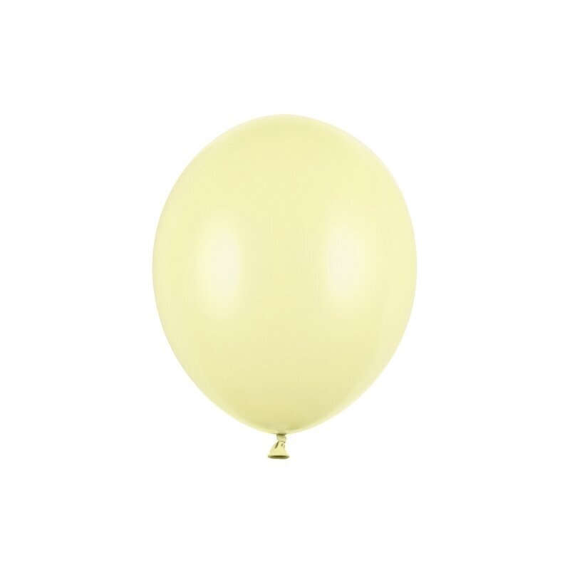 Stiprūs balionai Šviesiai geltoni 30 cm, 50vnt
