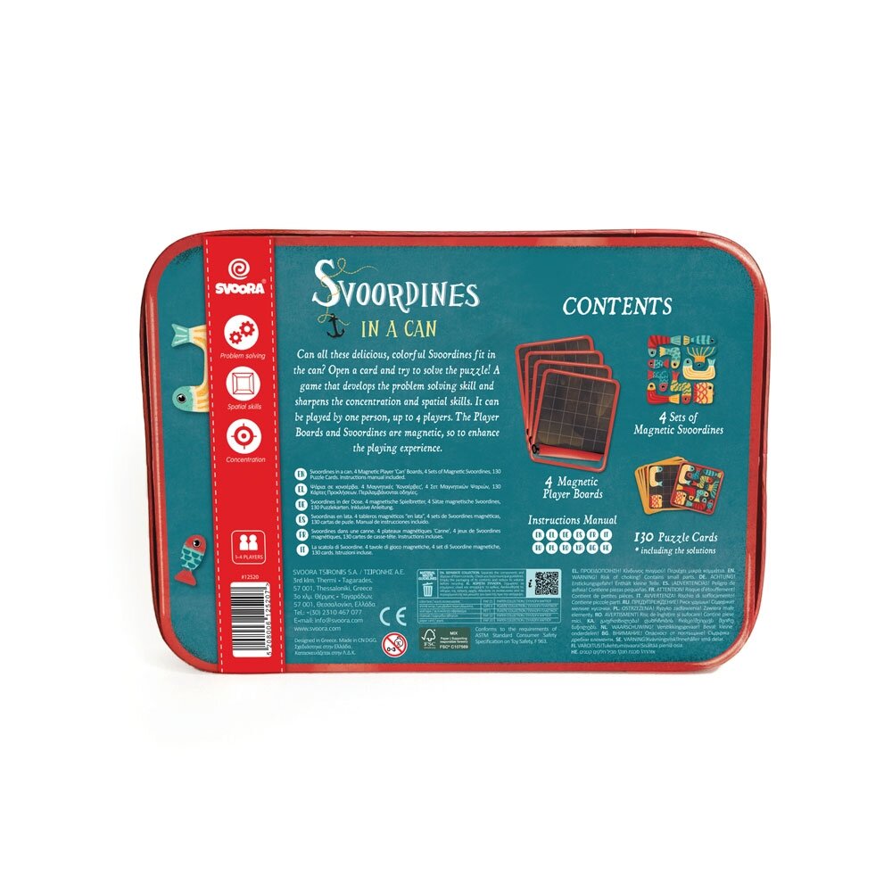 Svoora magnetinis žaidimas, Sardinės skardinėje 8 Svoora magnetinis žaidimas, Sardinės skardinėje 8