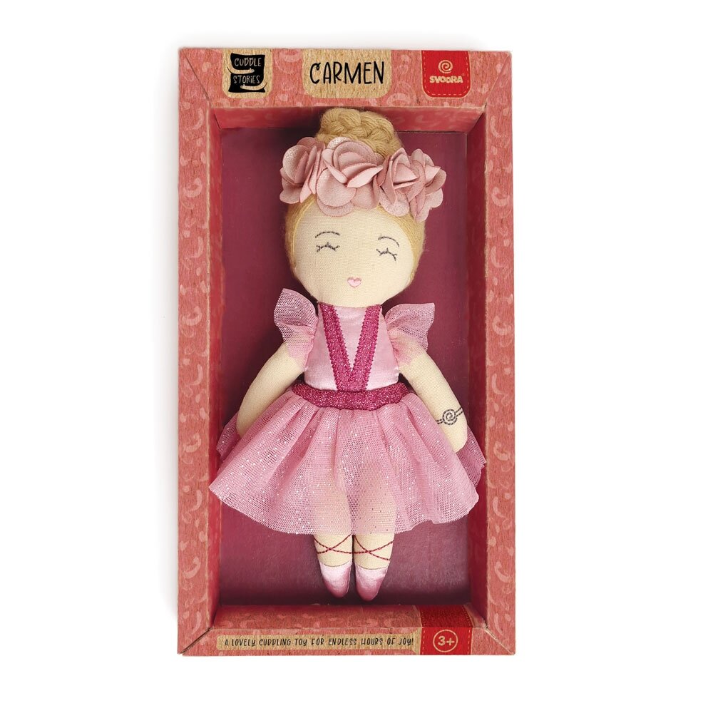 Svoora medžiaginė lėlė balerina, 20 cm 1