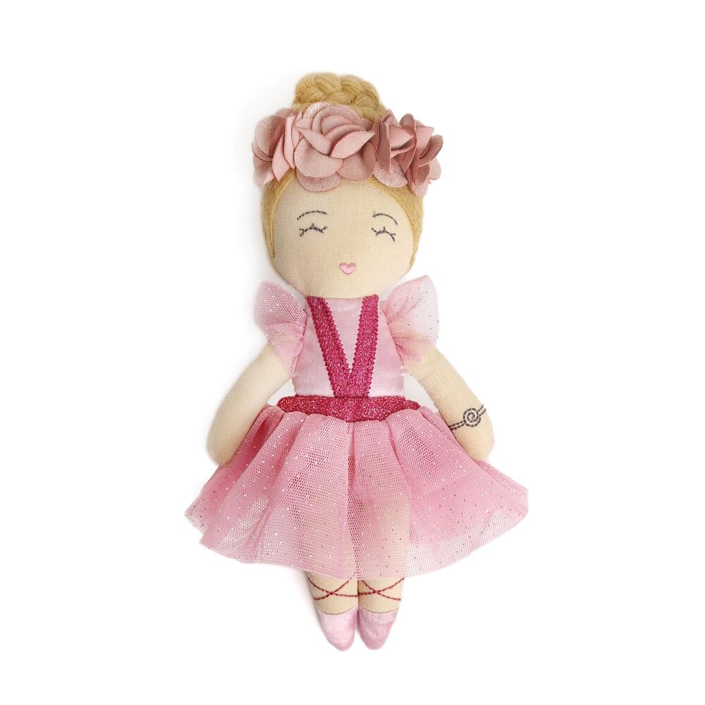 Svoora medžiaginė lėlė balerina, 20 cm Svoora medžiaginė lėlė balerina, 20 cm