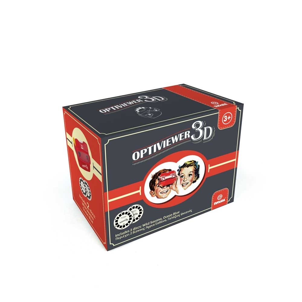 Svoora retro 3D akiniai Optiviewer su 2 diskais 1 Svoora retro 3D akiniai Optiviewer su 2 diskais 1