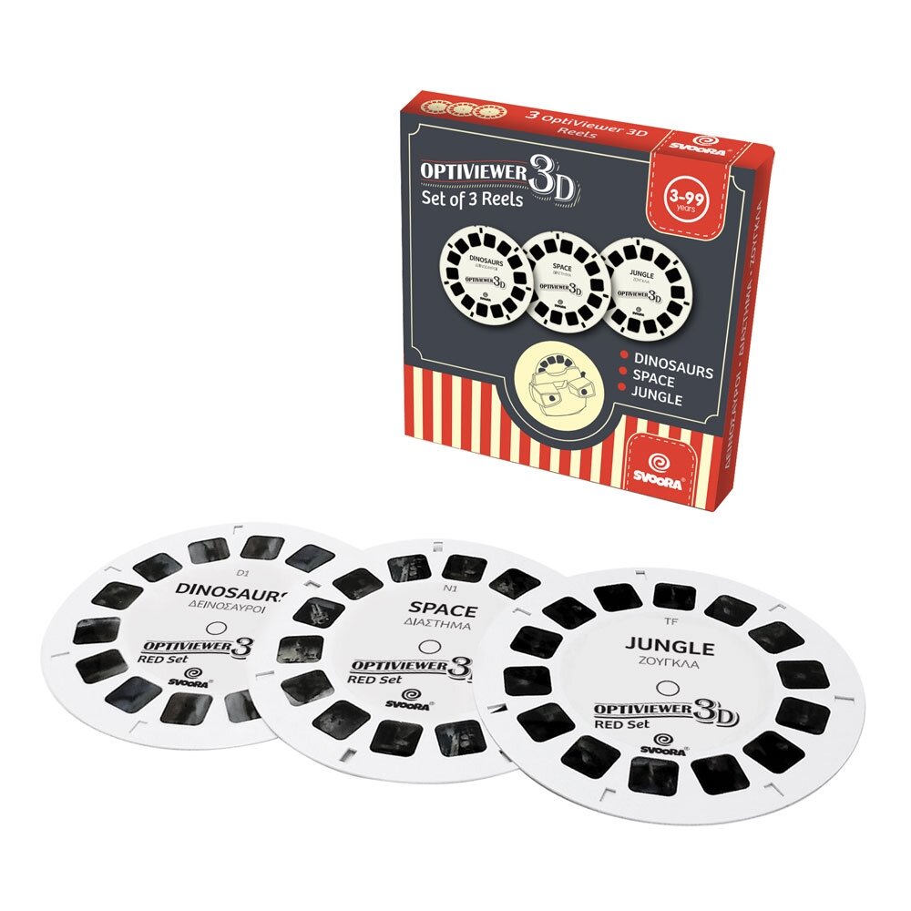 Svoora retro 3D akinių diskų papildymas A, 3 vnt. Svoora retro 3D akinių diskų papildymas A, 3 vnt.