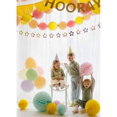 Šventinės kepurėlės "Pasteliniai kvadratukai" 6vnt 6 Šventinės kepurėlės "Pasteliniai kvadratukai" 6vnt 6