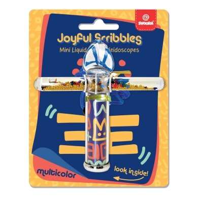 Svoora kaleidoskopas su tūbele, Margi raštai, 10 cm 1 Svoora kaleidoskopas su tūbele, Margi raštai, 10 cm 1