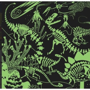 Tamsoje šviečianti dėlionė "Dinozaurai", 500 dalių Tamsoje šviečianti dėlionė "Dinozaurai", 500 dalių