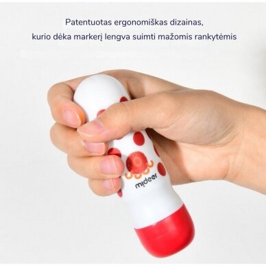 Taškiniai flomasteriai išplaunami 6 spalvos 2 Taškiniai flomasteriai išplaunami 6 spalvos 2