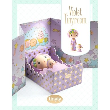 Tinyly - Mažytis miegamasis - Violetinė 4 Tinyly - Mažytis miegamasis - Violetinė 4
