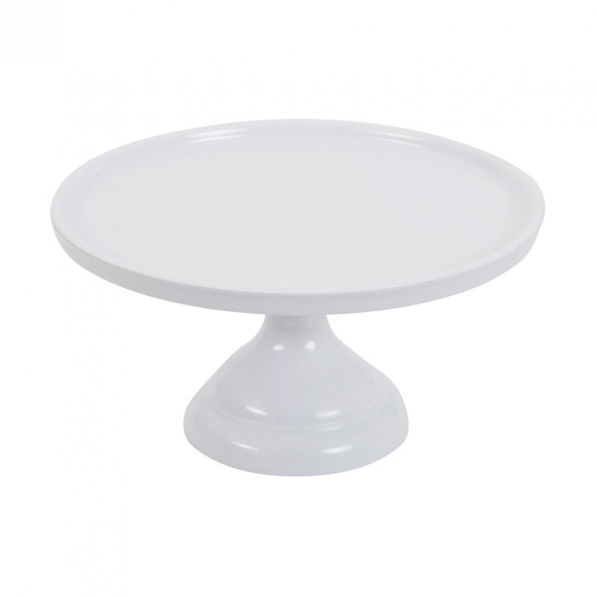 Tortinė ant kojelės, balta 23,5cm Tortinė ant kojelės, balta 23,5cm
