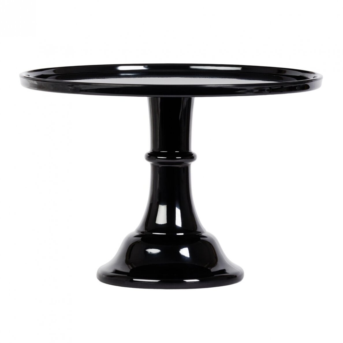 Tortinė ant kojelės, juoda 30cm Tortinė ant kojelės, juoda 30cm