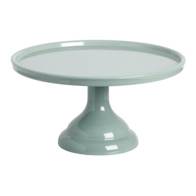 Tortinė ant kojelės, pilkšvai žalsva 23,5cm Tortinė ant kojelės, pilkšvai žalsva 23,5cm