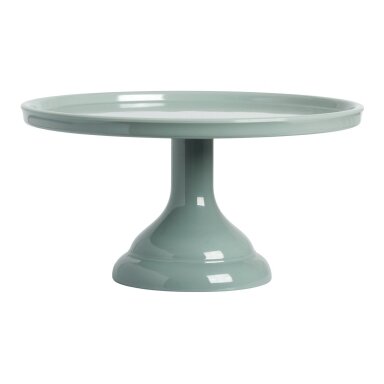 Tortinė ant kojelės, pilkšvai žalsva 23,5cm Tortinė ant kojelės, pilkšvai žalsva 23,5cm